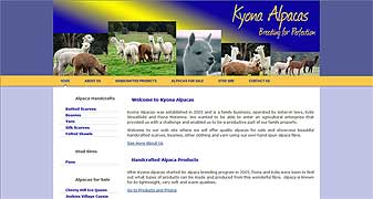 Kyona Alpacas Website